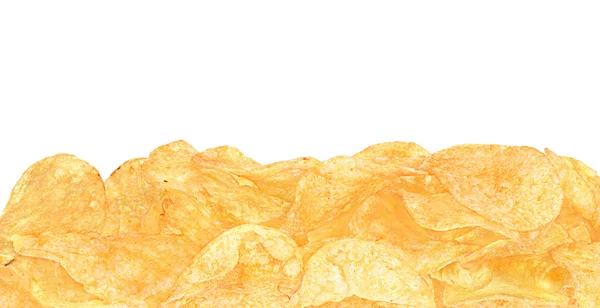 Burgonya chips elszigetelt. — Stock Fotó