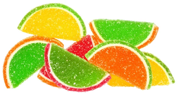 Цветные фруктовые конфеты — стоковое фото