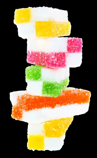 Candy tower isolated. — Stock Photo, Image