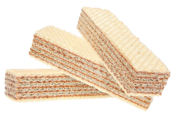 Три вафли со сливочной начинкой
