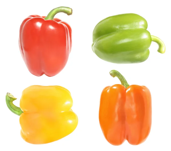 Set of sweet peppers of different colors — Stock Photo, Image