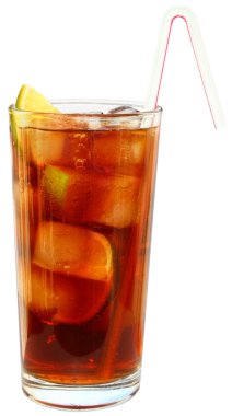 bir bardak buzlu Cola İçecek