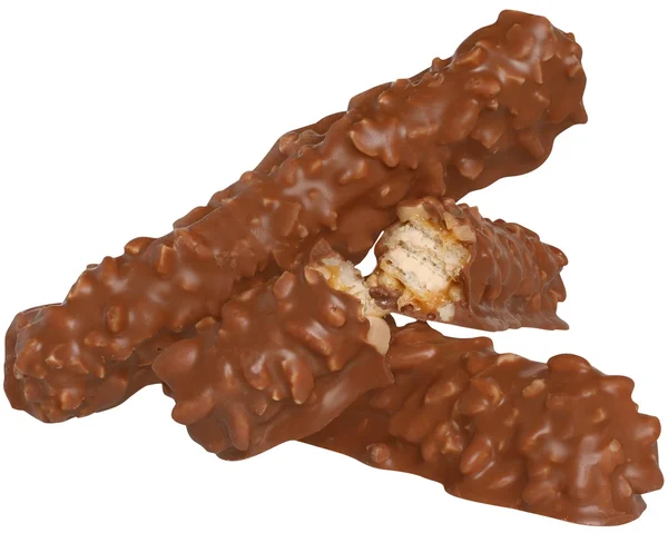 초콜릿 바의 더미 — 스톡 사진