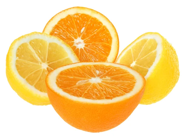 Orange and lemon. — Stock Photo, Image