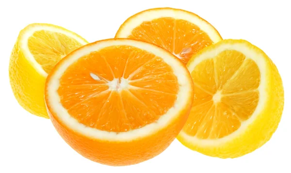 Orange and lemon. — Stock Photo, Image