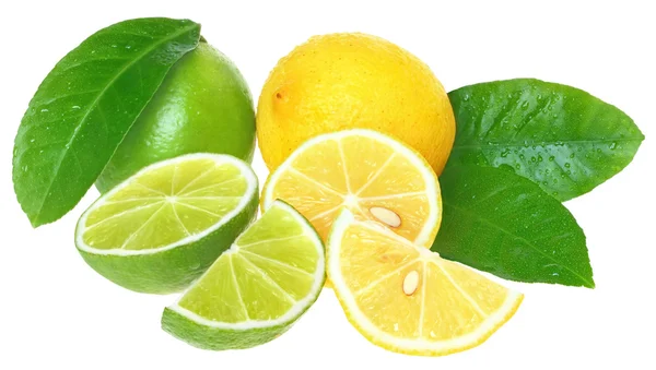 석 회와 레몬. — 스톡 사진