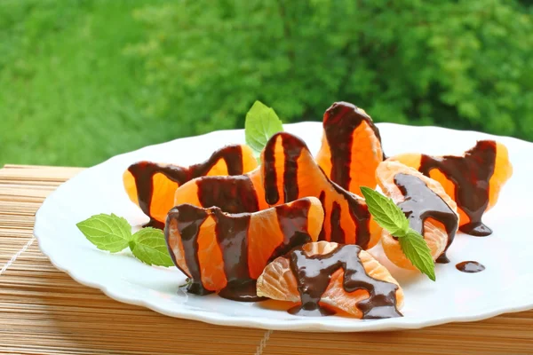 mandalina yığını, çikolata kaplı