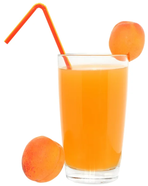 Aprikosensaft isoliert — Stockfoto