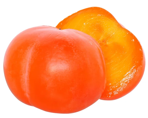 Sliced persimmon close — Fotografia de Stock