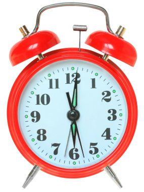 izole kırmızı alarm clock