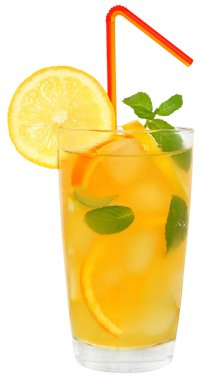 portakal ve limon suyu kokteyli
