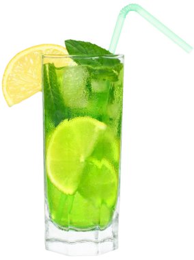 kireç ve izole nane kokteyli