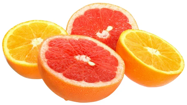 Sliesed grapefruit és mandarin — Stock Fotó