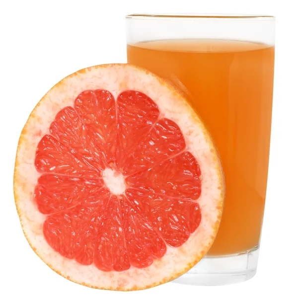 Glass of grapefruit juice — Stock Photo, Image