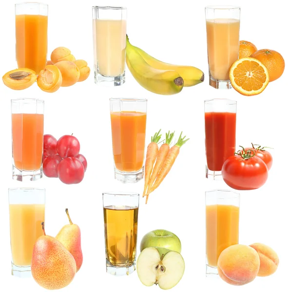 Set of juices — Stock Photo, Image