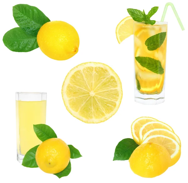 Limon ve limon içecek. — Stok fotoğraf