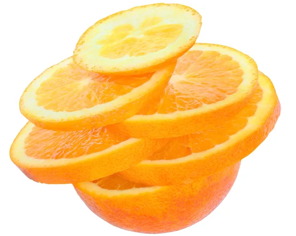 Sliced oranges heap. — Stock Photo, Image