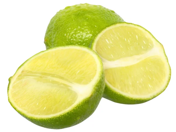 Färsk skuren lime närbild — Stockfoto