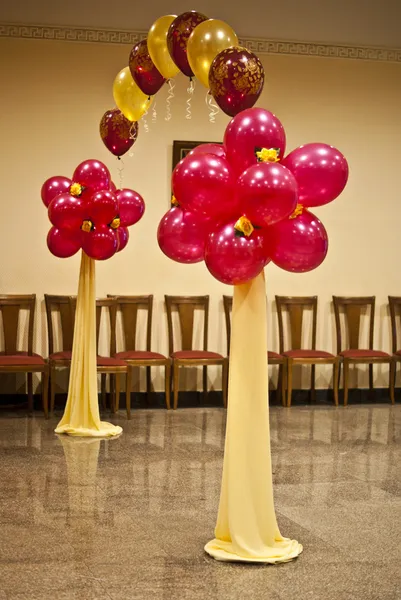气球婚礼的装饰 免版税图库图片