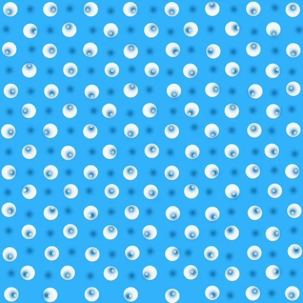 Blue polka dot fabric closeup — Stock Photo, Image