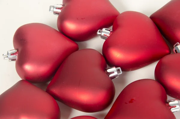 Kırmızı ve altın Noel süsleri