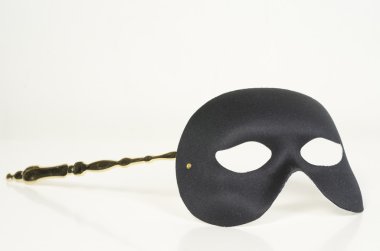 süper kahraman için siyah deri maske