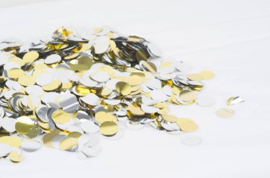 Brillantinas, perlas, konfeti, fiesta, dorado, plata, celebrar, cumpleaos, finde ao, mujer 