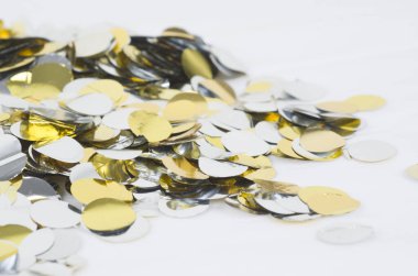 Brillantinas, perlas, konfeti, fiesta, dorado, plata, celebrar, cumpleaos, finde ao, mujer 