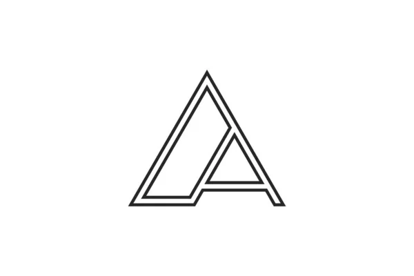 Dreieck Buchstabe Logo Design Konzept — Stockvektor