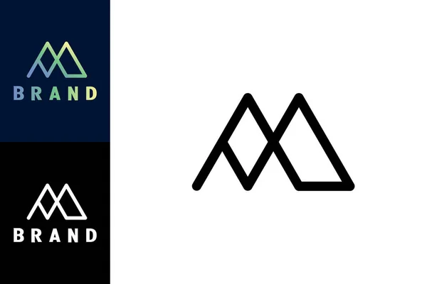 Logo Creativo Lettera Con Concetto Design Lineart Design Moderno Semplice — Vettoriale Stock