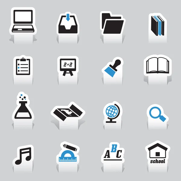 Set of education tabs Vector Graphics