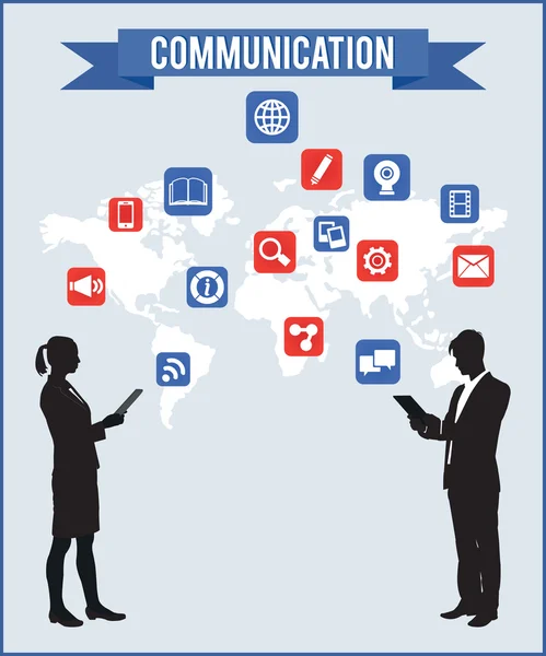 Notion de communication — Image vectorielle