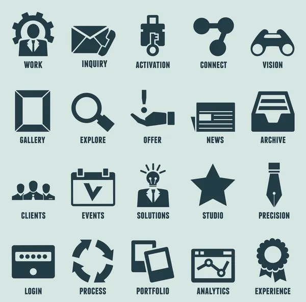 Set von Marketing-Icons für Internet und Service - Teil 3 — Stockvektor