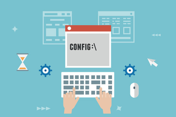 Vector flat concept of programming and coding 