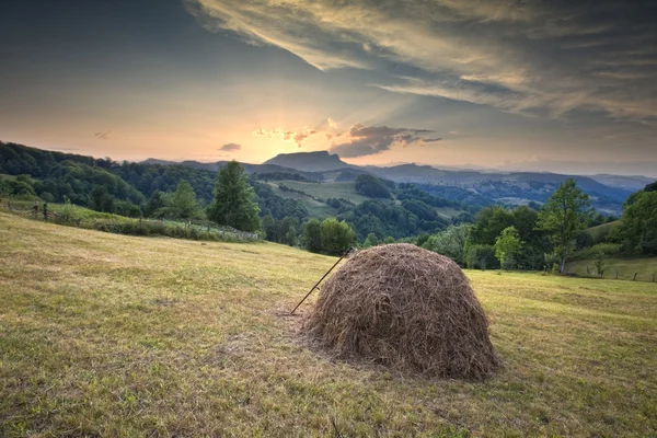 Valle verde della montagna — Foto Stock