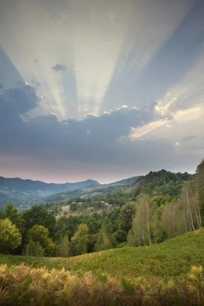 五彩缤纷的秋天山景 — 图库照片