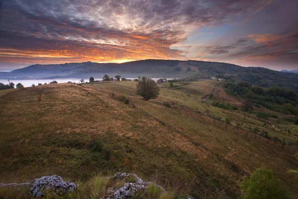 Majestueuze zonsondergang — Stockfoto