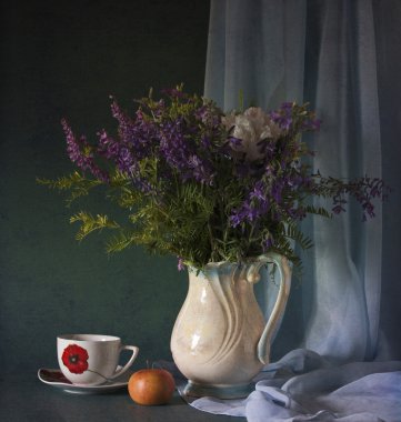 Mavi kır çiçekleri