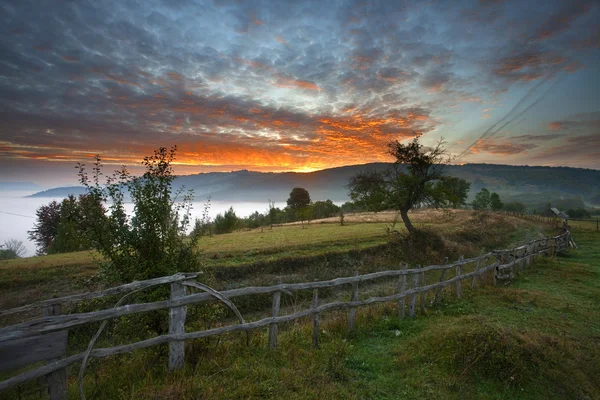 O pôr-do-sol majestoso — Fotografia de Stock