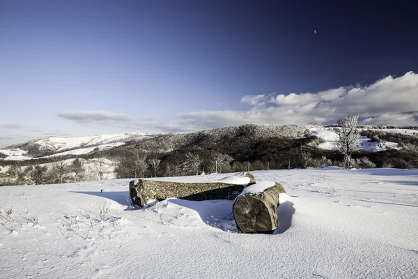 Montagna invernale — Foto Stock