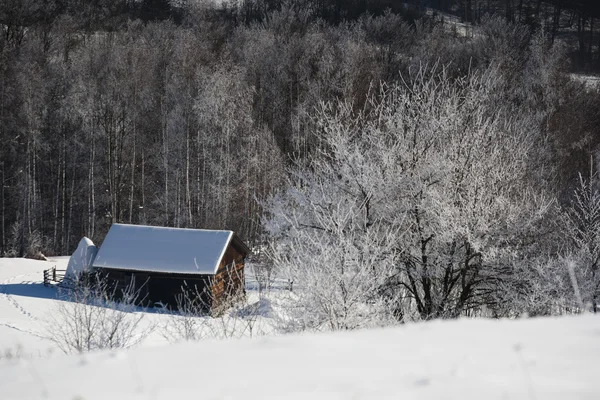 ภูเขาฤดูหนาว — ภาพถ่ายสต็อก