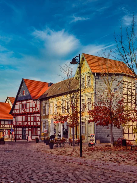 View Old Town Europe Beautiful Evening Light Sunset Germany — Stockfoto