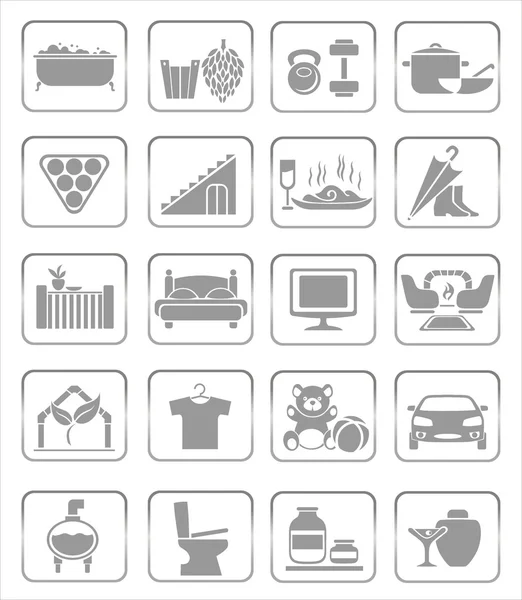 Interior icons — Stock Illustration Interior icons Royalty Free Stock Vectors