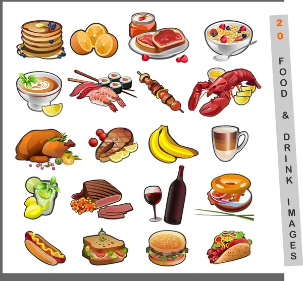 20 yiyecek resimleri