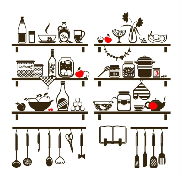 Vector food and drinks icons set — Stock Illustration Vector food and drinks icons set Stock Illustration