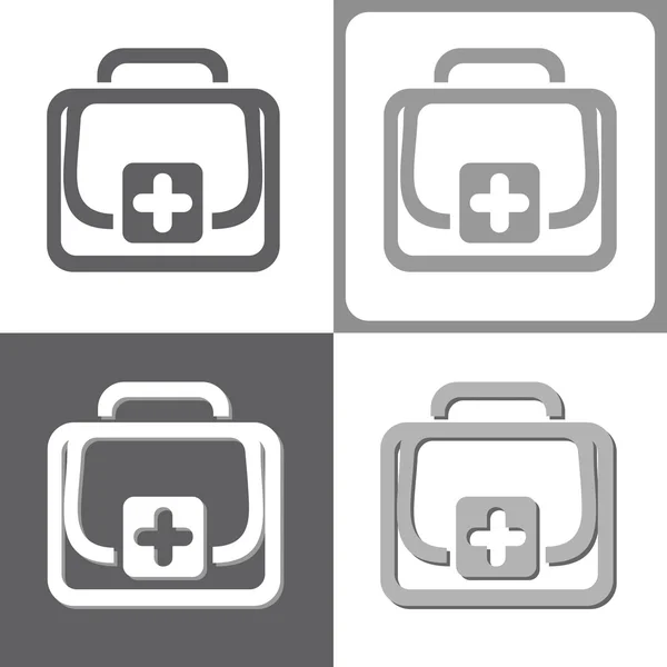 First aid kit, vector illustration — Stock Vector