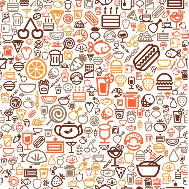Seamless food background clipart
