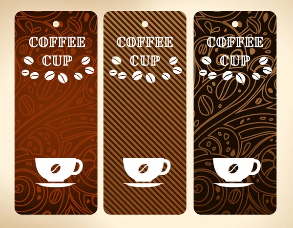 Coffee cup vector banners — Stock Vector