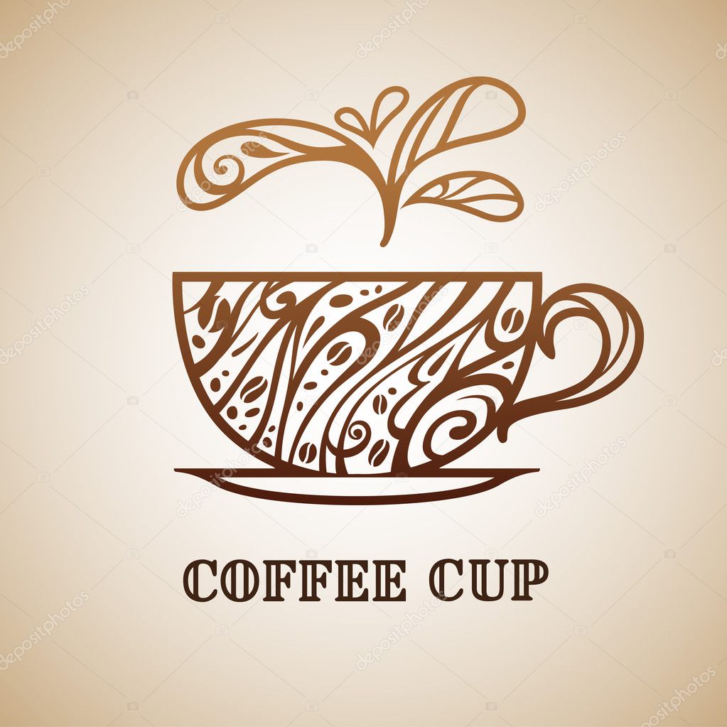 Coffee background, vector illustration
