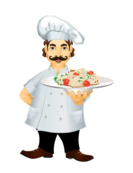 Italian chef — Stock Vector